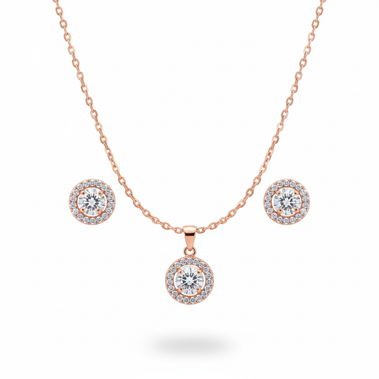 Soul Sparkle Pendant With Earings Set