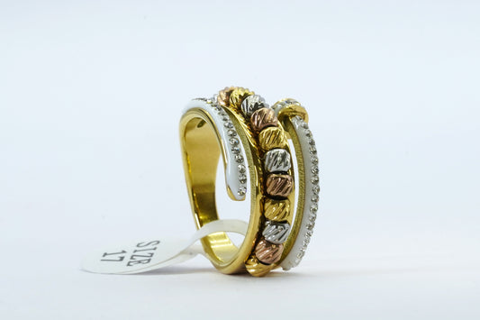 Fusion Edge GS Braelet Kada With Free Ring - OY JEWELLS -