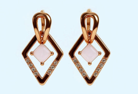 Geometric Shaped Drop Earrings - OY JEWELLS -