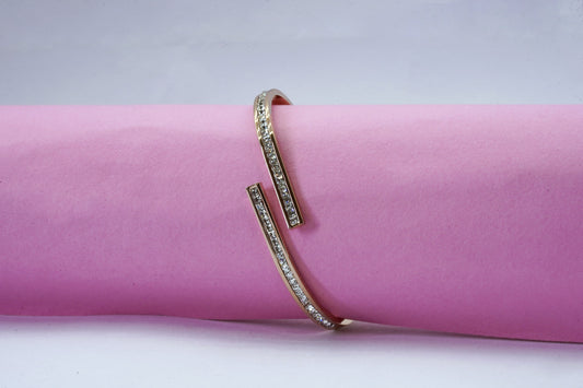 Glem Lime American Diamond Bracelet Kada - OY JEWELLS -