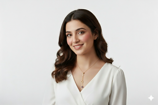 Lucky Charm Bloom Pendant with Chain