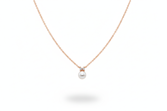 Crown Pewrl Accents Pendant with earings set