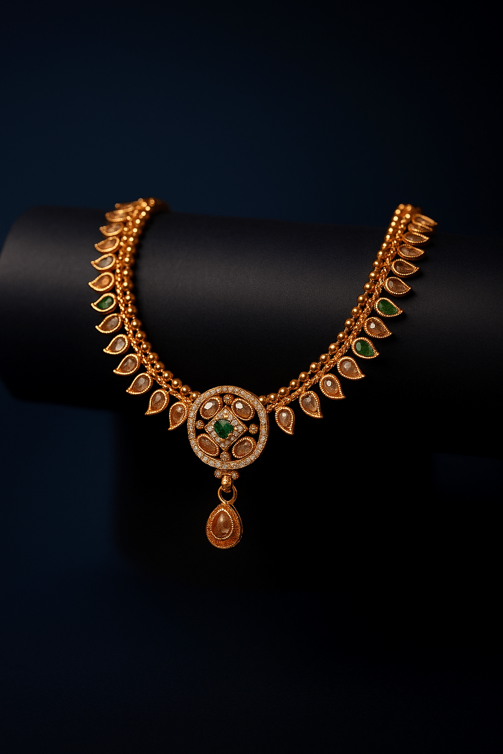 Chandraki Kairi Chakor With Earings - OY JEWELLS - 