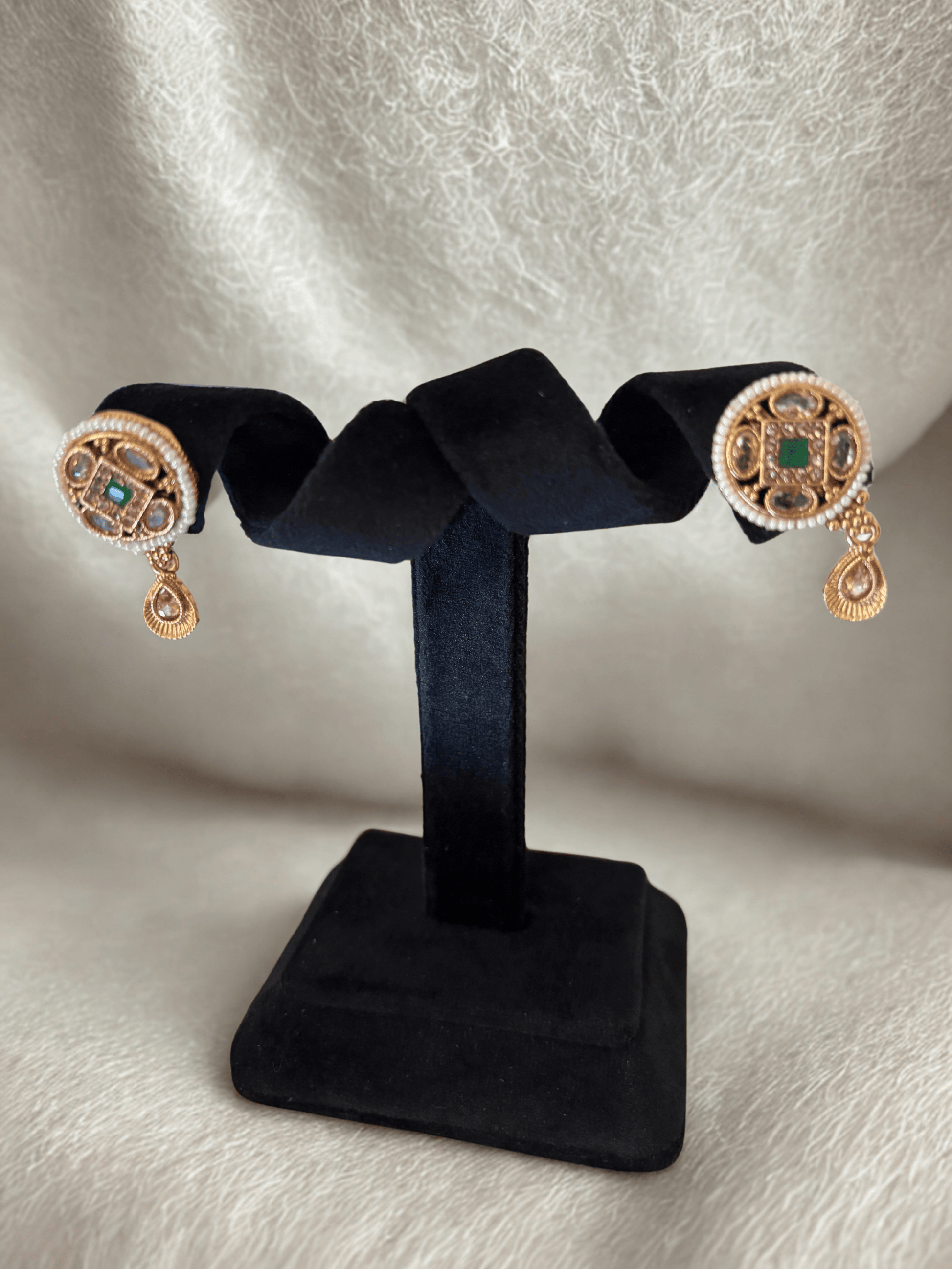 Chandraki Kairi Chakor With Earings - OY JEWELLS - 