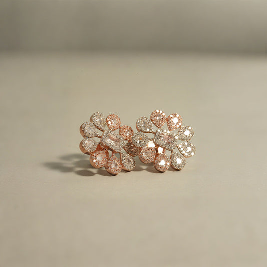 Floral Cluster Stud Earrings - OY JEWELLS - 