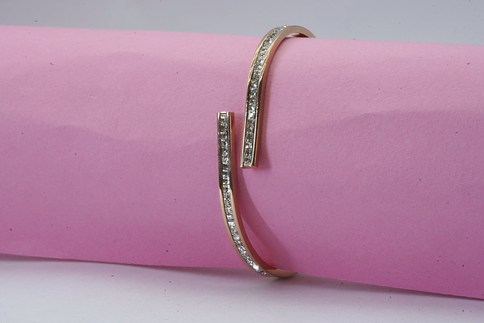 Glem Lime American Diamond Bracelet Kada - OY JEWELLS - 