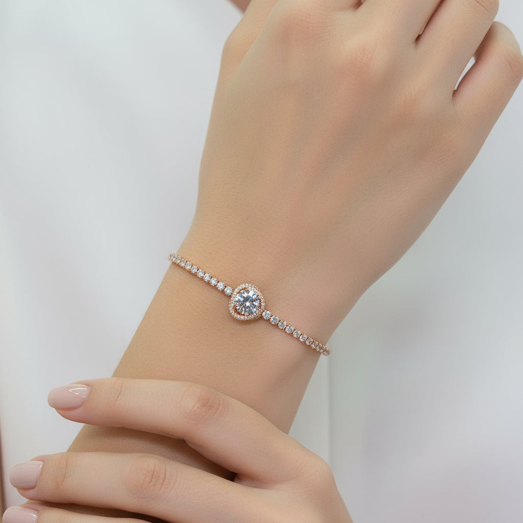 Hallo Cubic Zircoina Effect Bracelets - OY JEWELLS - 