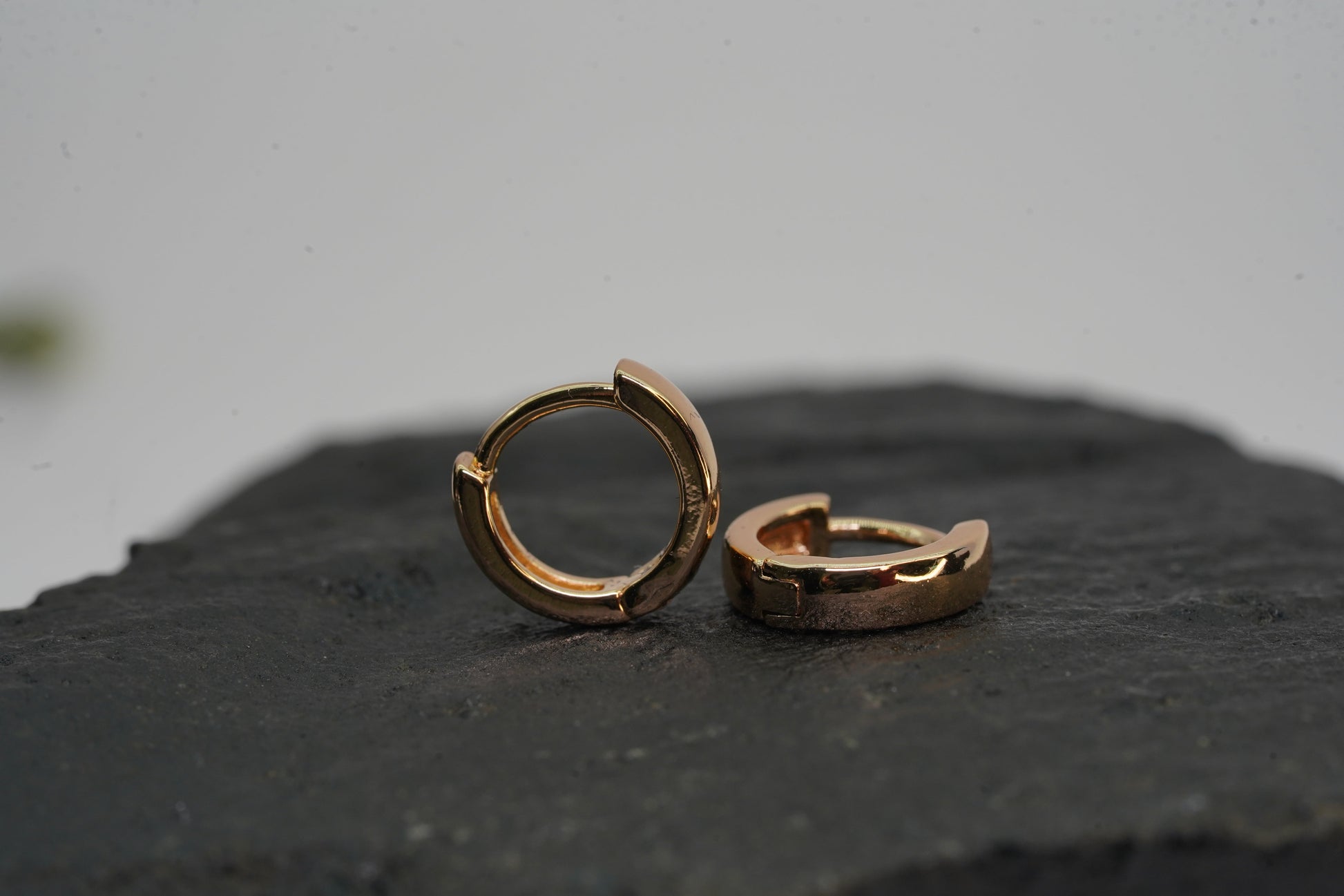 Mini Hoops Rose Gold Plated Earrings By OY Jewells - OY JEWELLS - 
