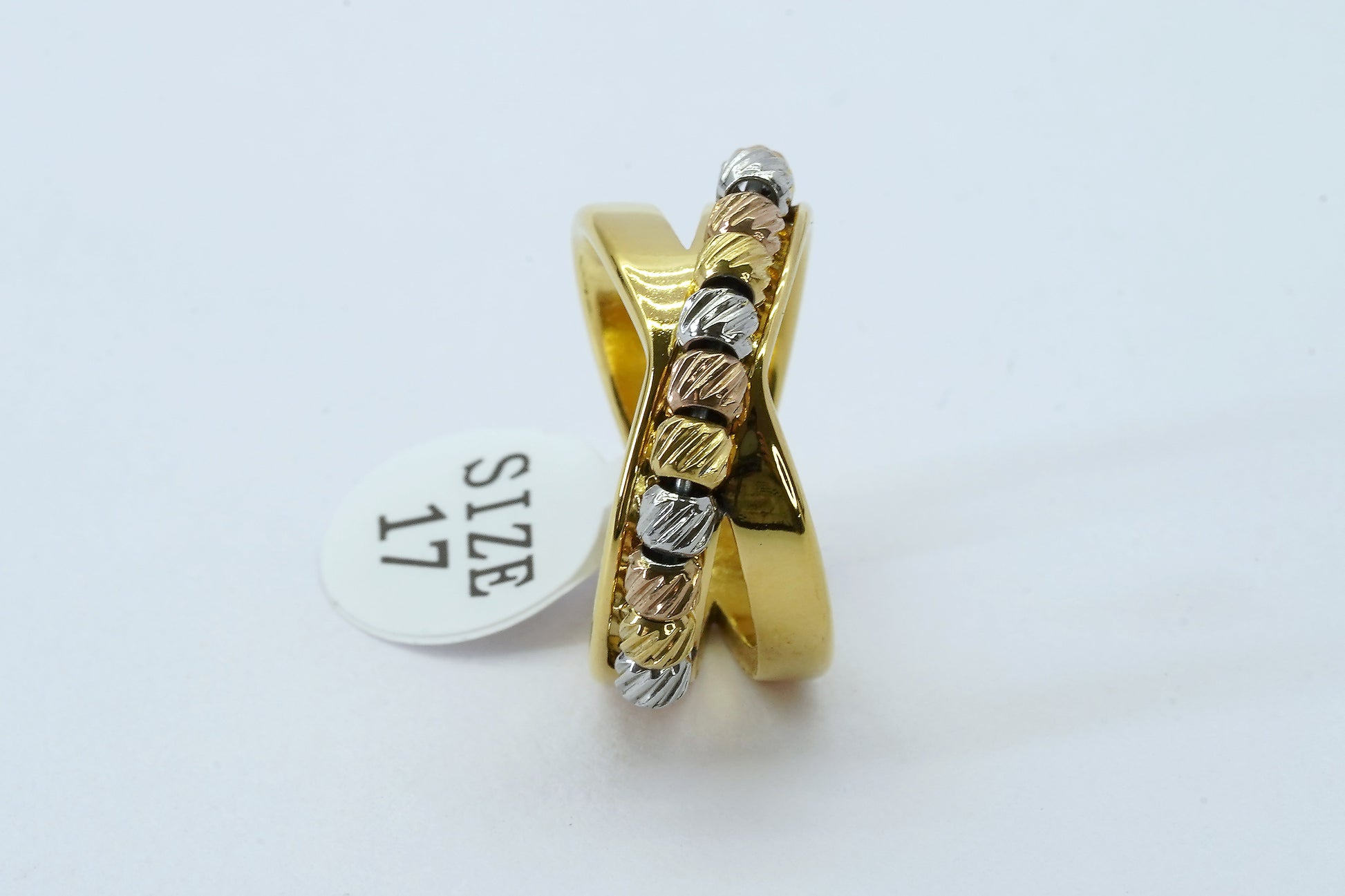 Tri - Colours breaded Bangle With Free Ring - OY JEWELLS - 